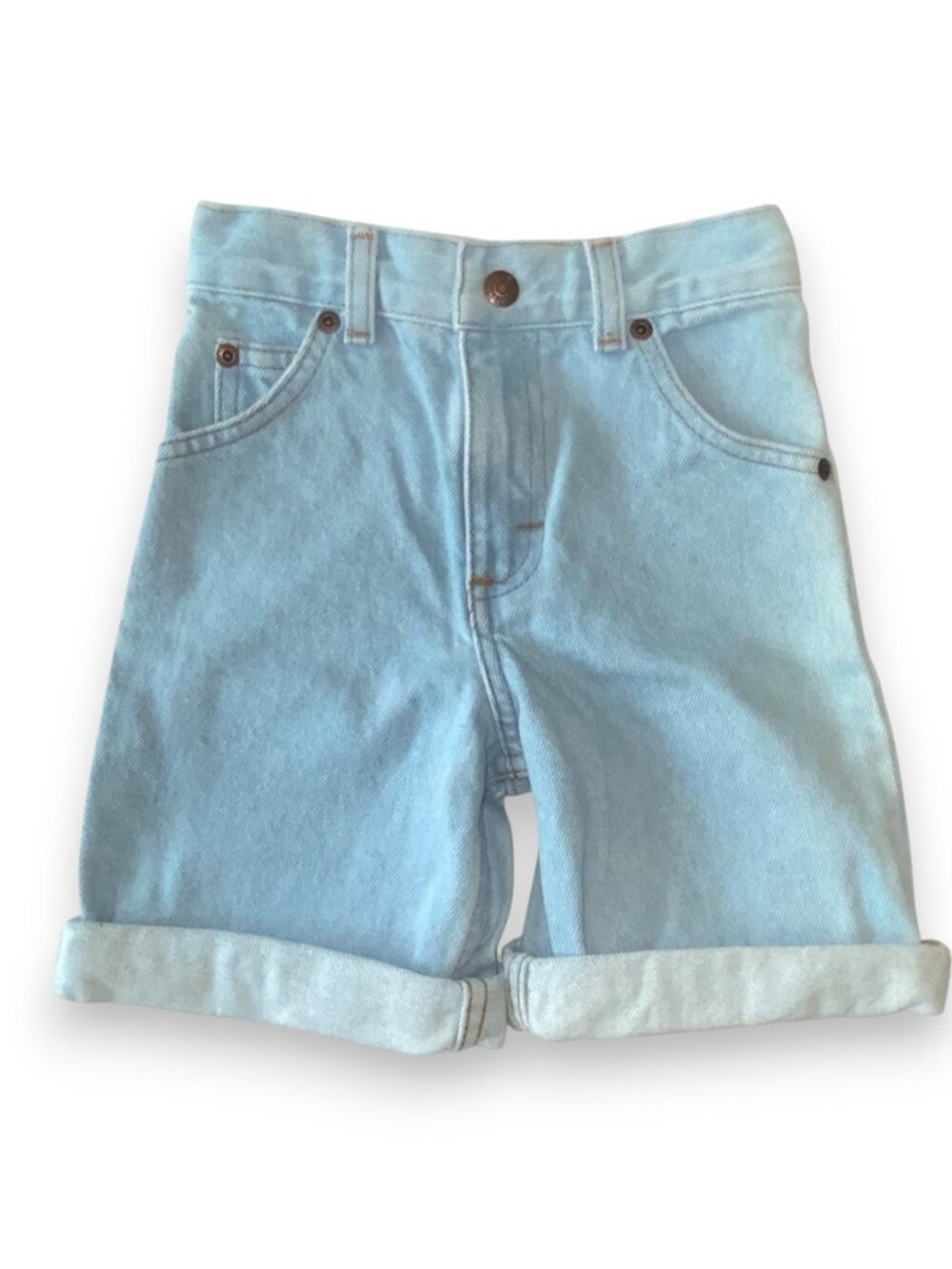 Vintage Faded Glory Denim Roll Up Shorts 6X Slim NWT Playground Long Shorts